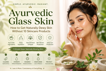 Ayurvedic glass skin routine for naturally dewy and healthy-looking skin