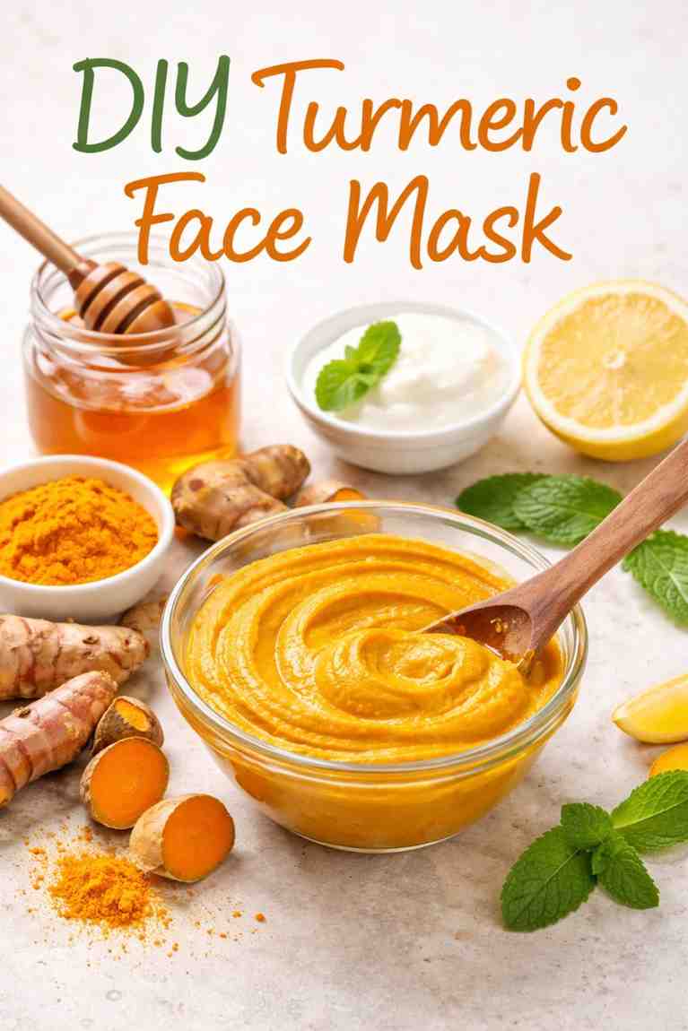 DIY Turmeric Face Mask for Glowing Skin:Easy Recipes,Benefits and Tips ...