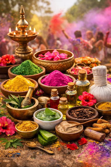 holi skincare with ayuveda glow