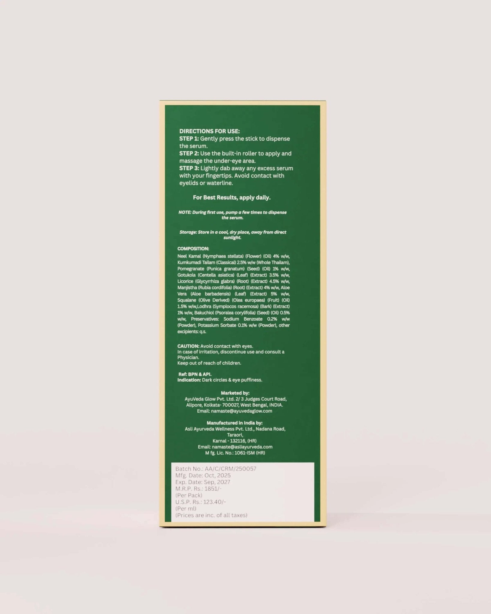 Nayan Amrit Under Eye Serum - AyuVeda Glow