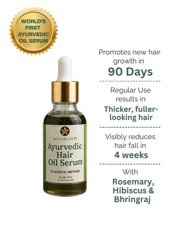 Classical Ayurvedic Hair Oil Serum -10ml – AyuVeda Glow hair oil serum