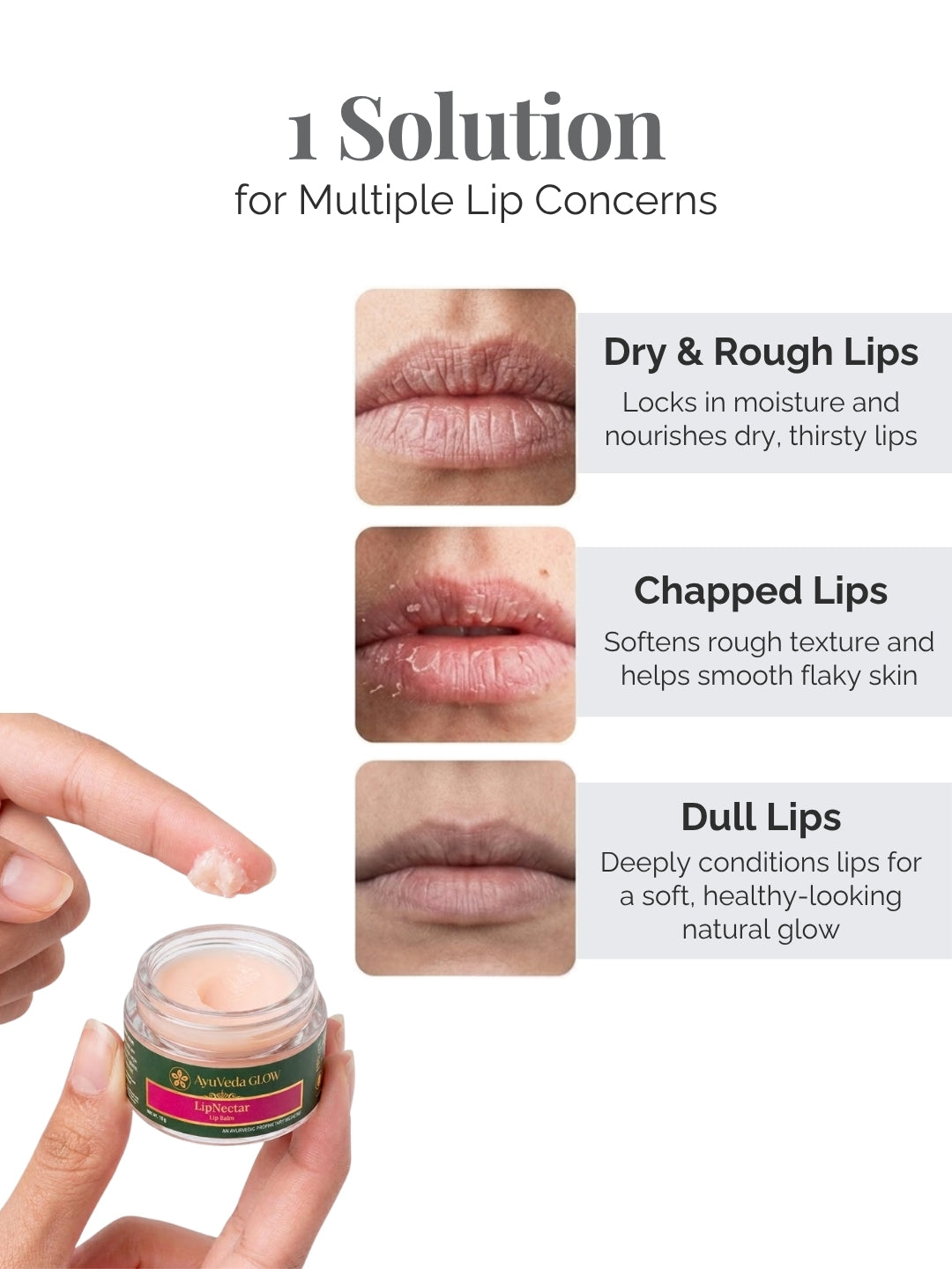 LipNectar: Ayurvedic Lip Balm -10g – lip balm by AyuVeda Glow, image 2