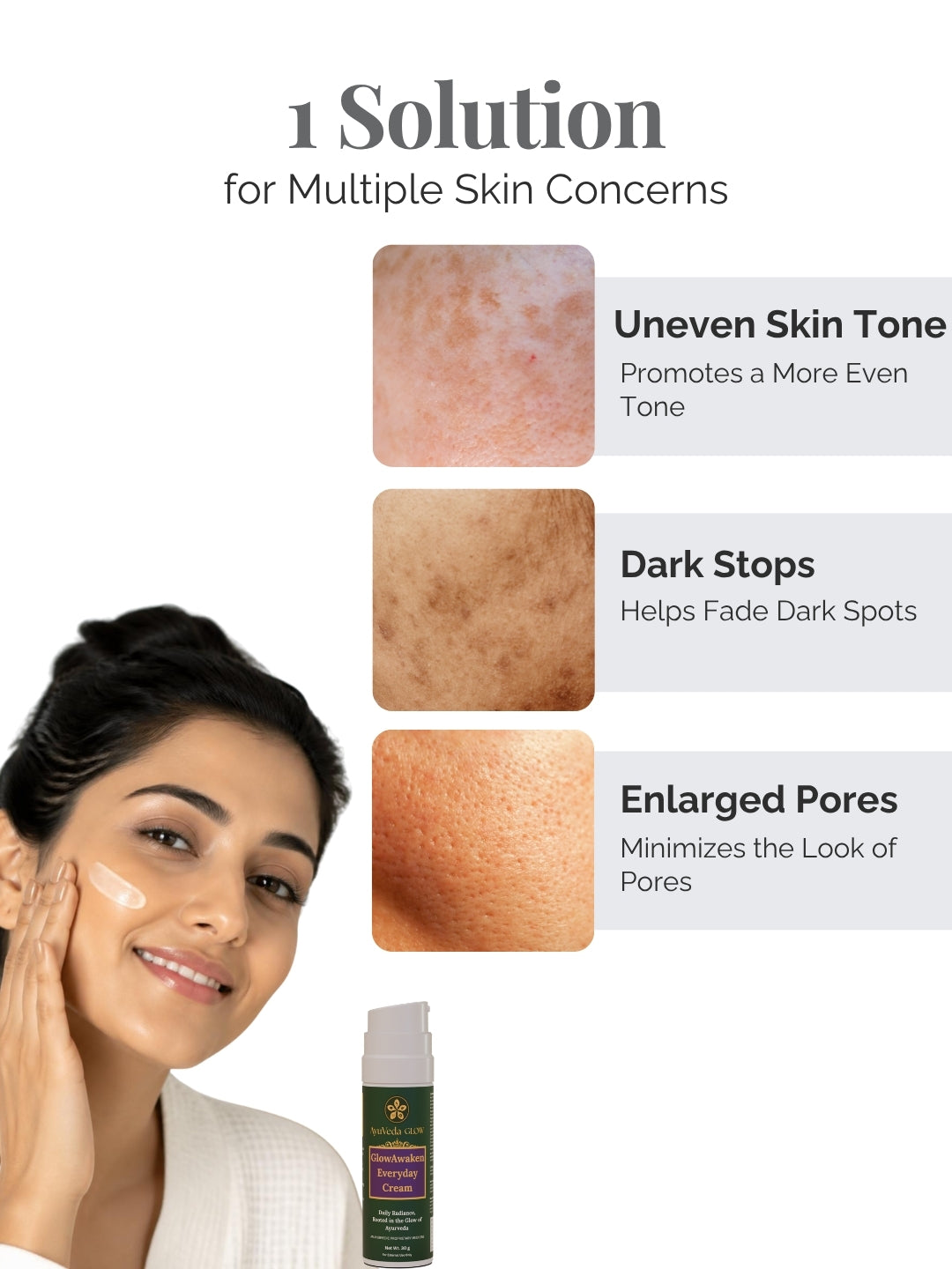GlowAwaken: Ayurvedic Everyday Face Cream -15g – AyuVeda Glow face cream