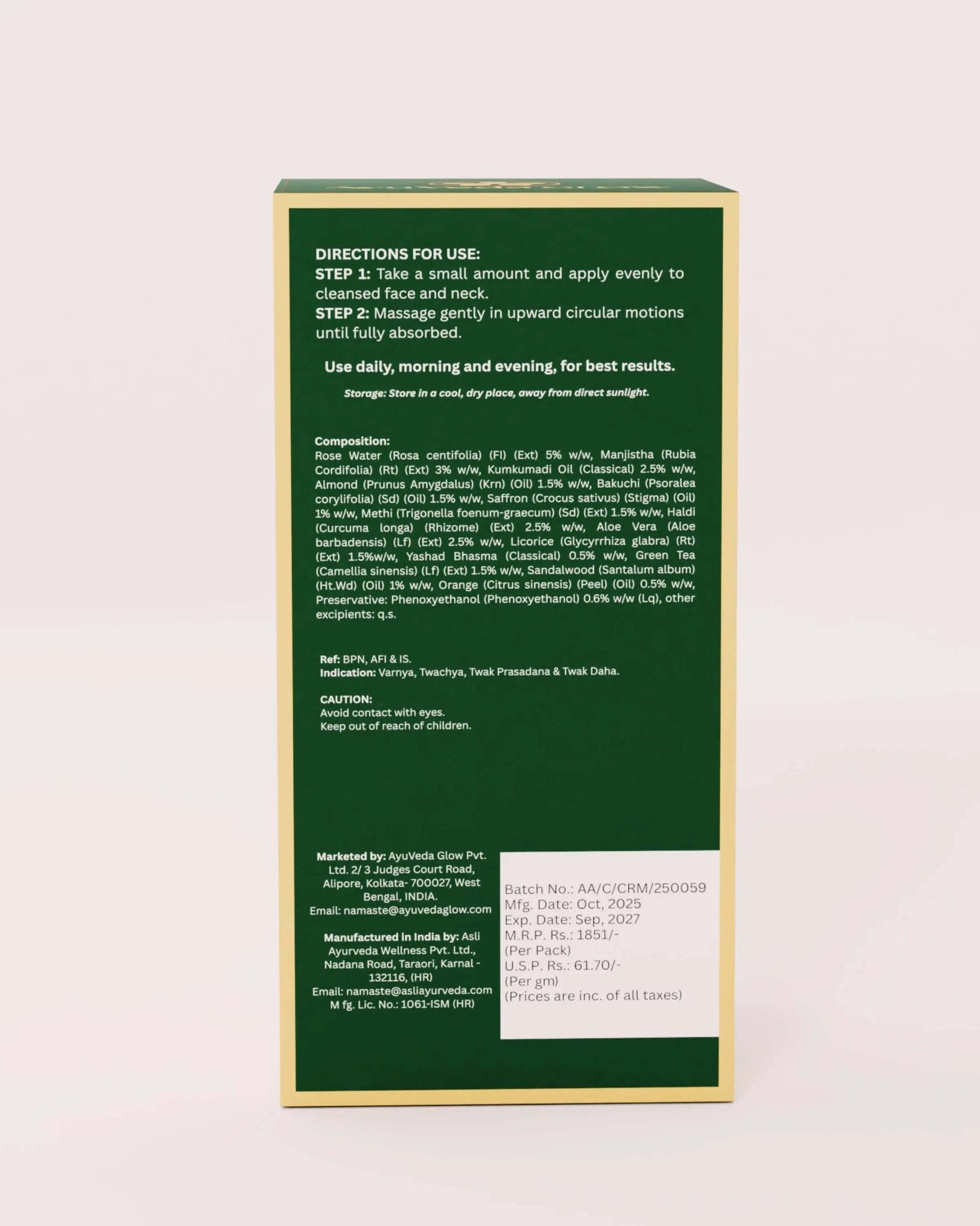 GlowAwaken Everyday Face Cream - AyuVeda Glow