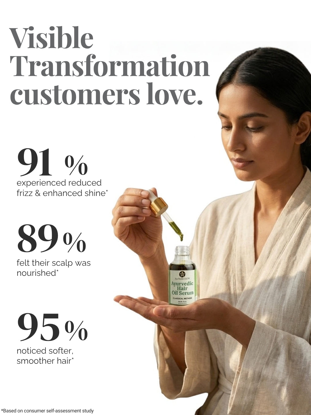 Classical Ayurvedic Hair Oil Serum -10ml – hair oil serum by AyuVeda Glow, image 5