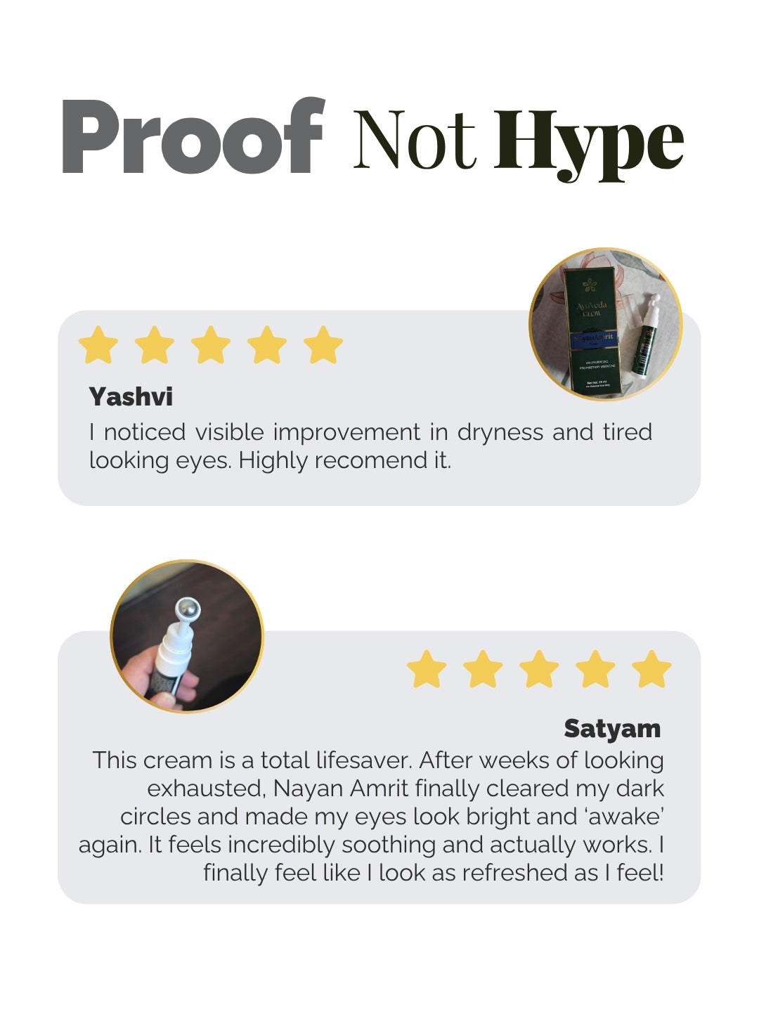 NayanAmrit: Ayurvedic Under Eye Serum -15ml – under eye serum by AyuVeda Glow, image 6