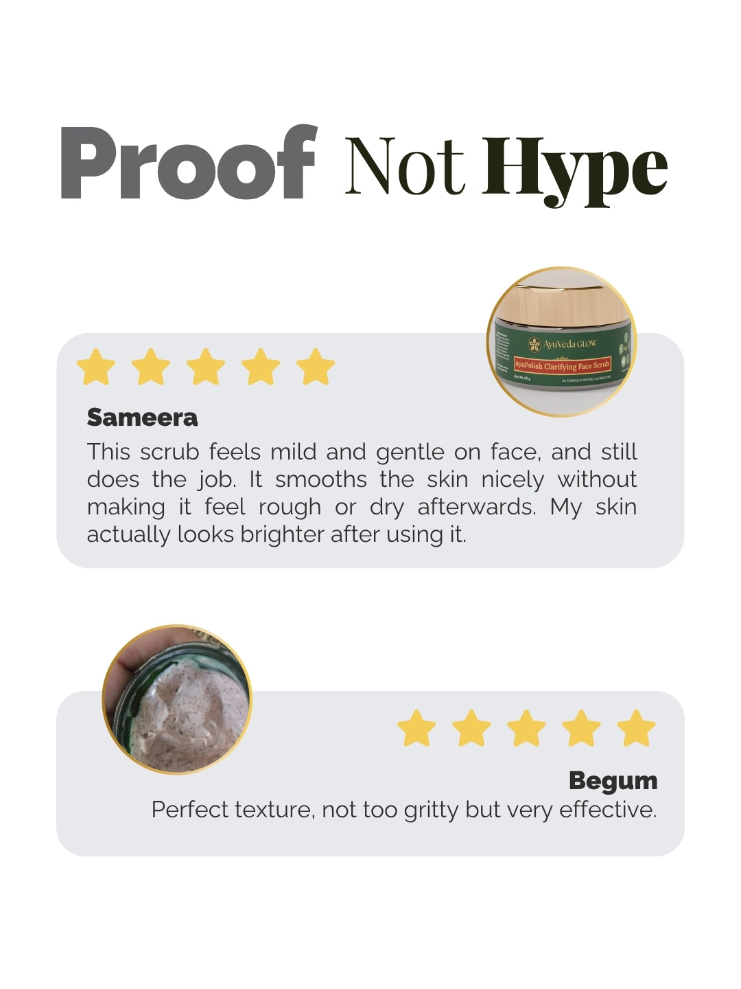 AyuPolish: Ayurvedic Clarifying Face Scrub -10g