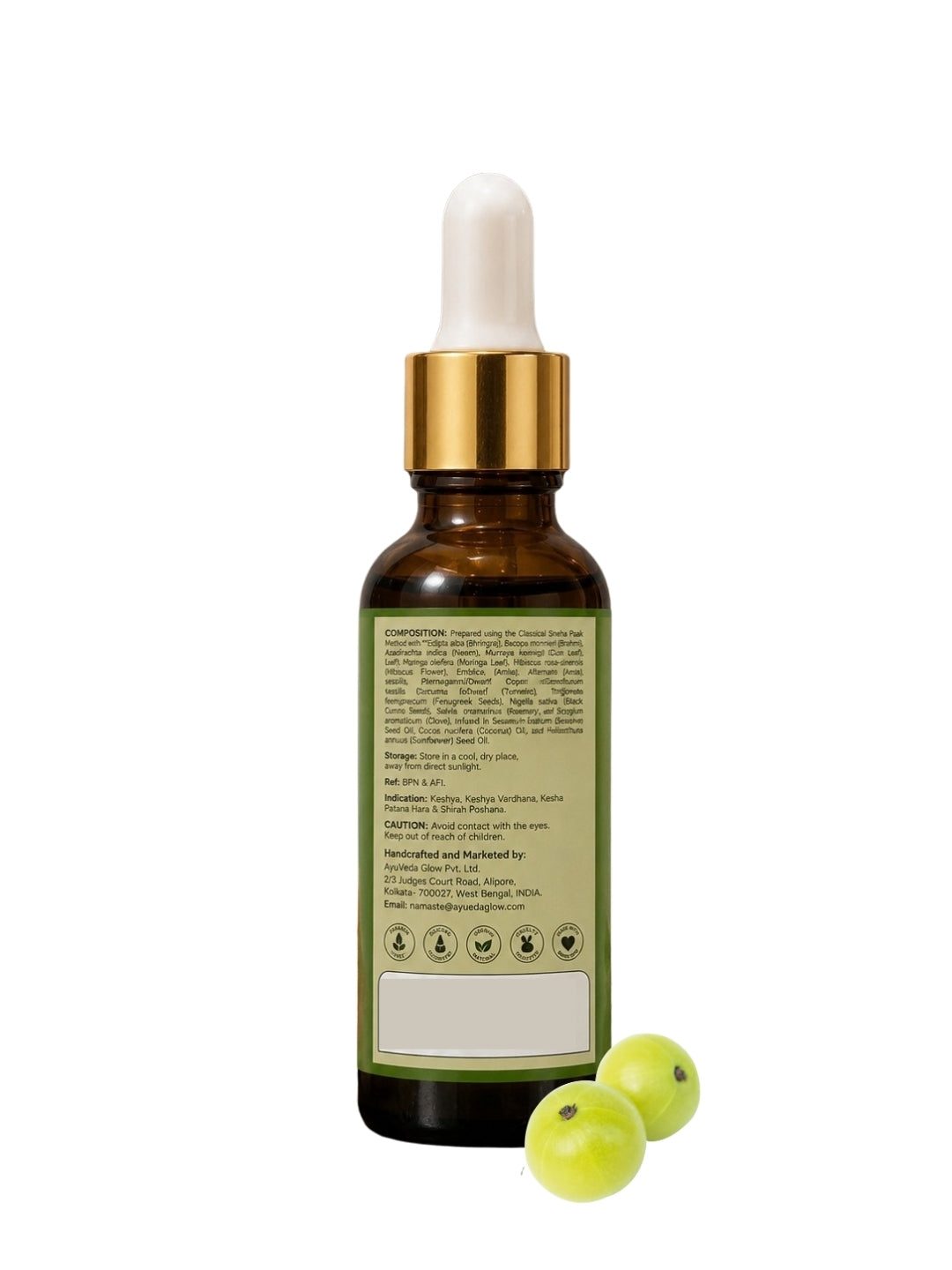 Classical Ayurvedic Hair Oil Serum -10ml – hair oil serum by AyuVeda Glow, image 9