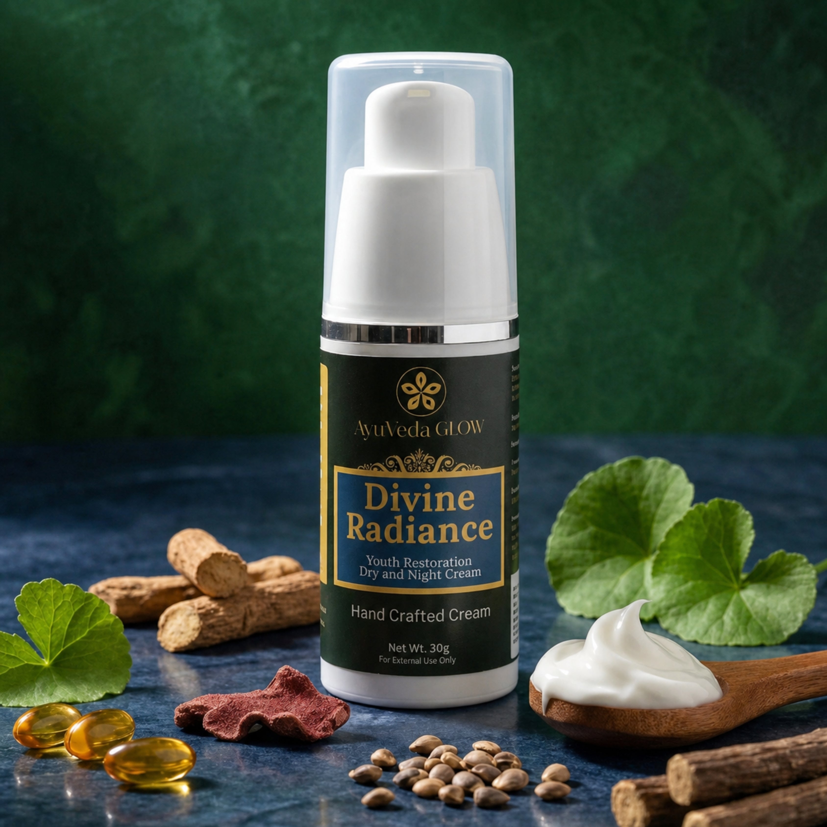 Divine Radiance: Ayurvedic Anti-Aging Cream -30g