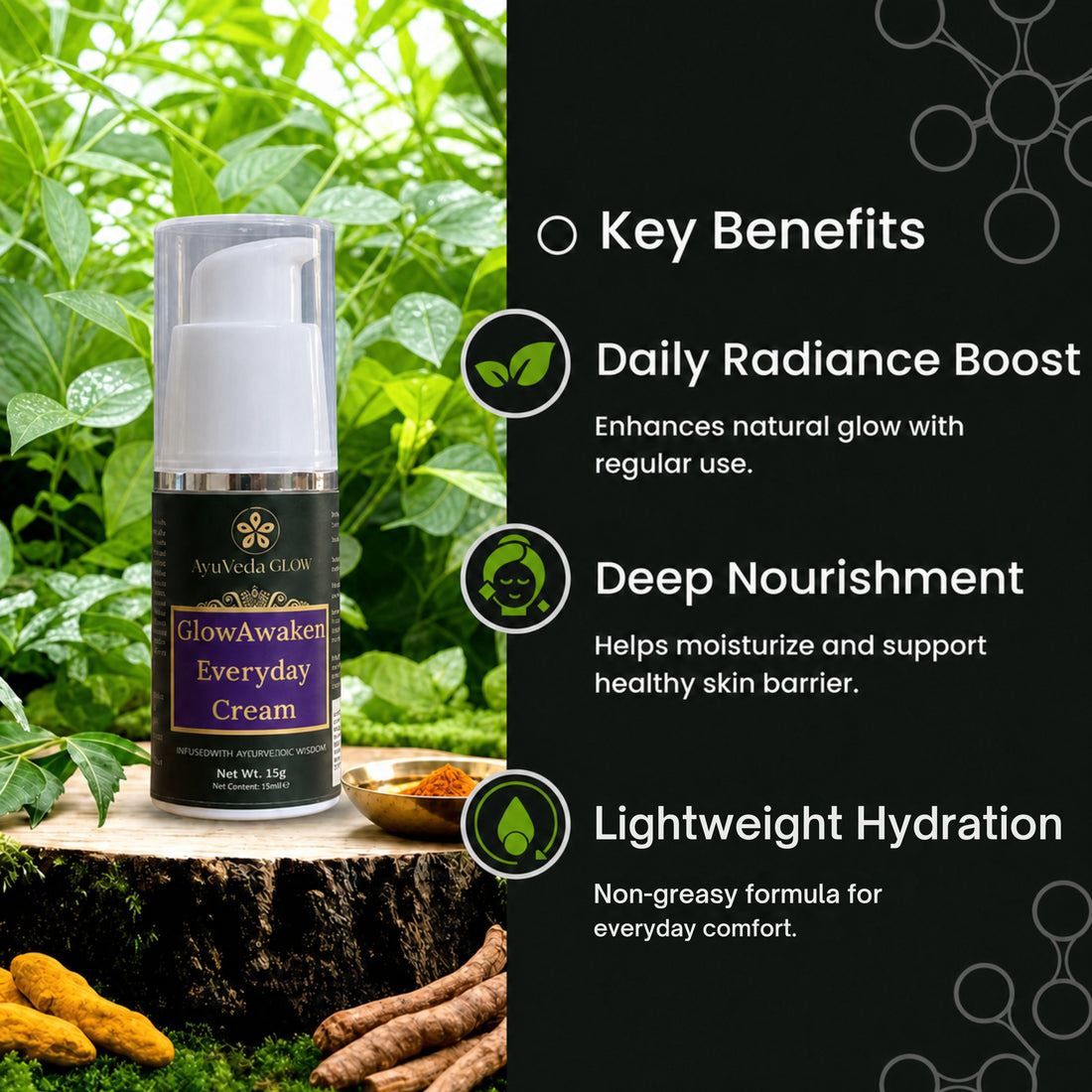 GlowAwaken: Ayurvedic Everyday Face Cream -15g