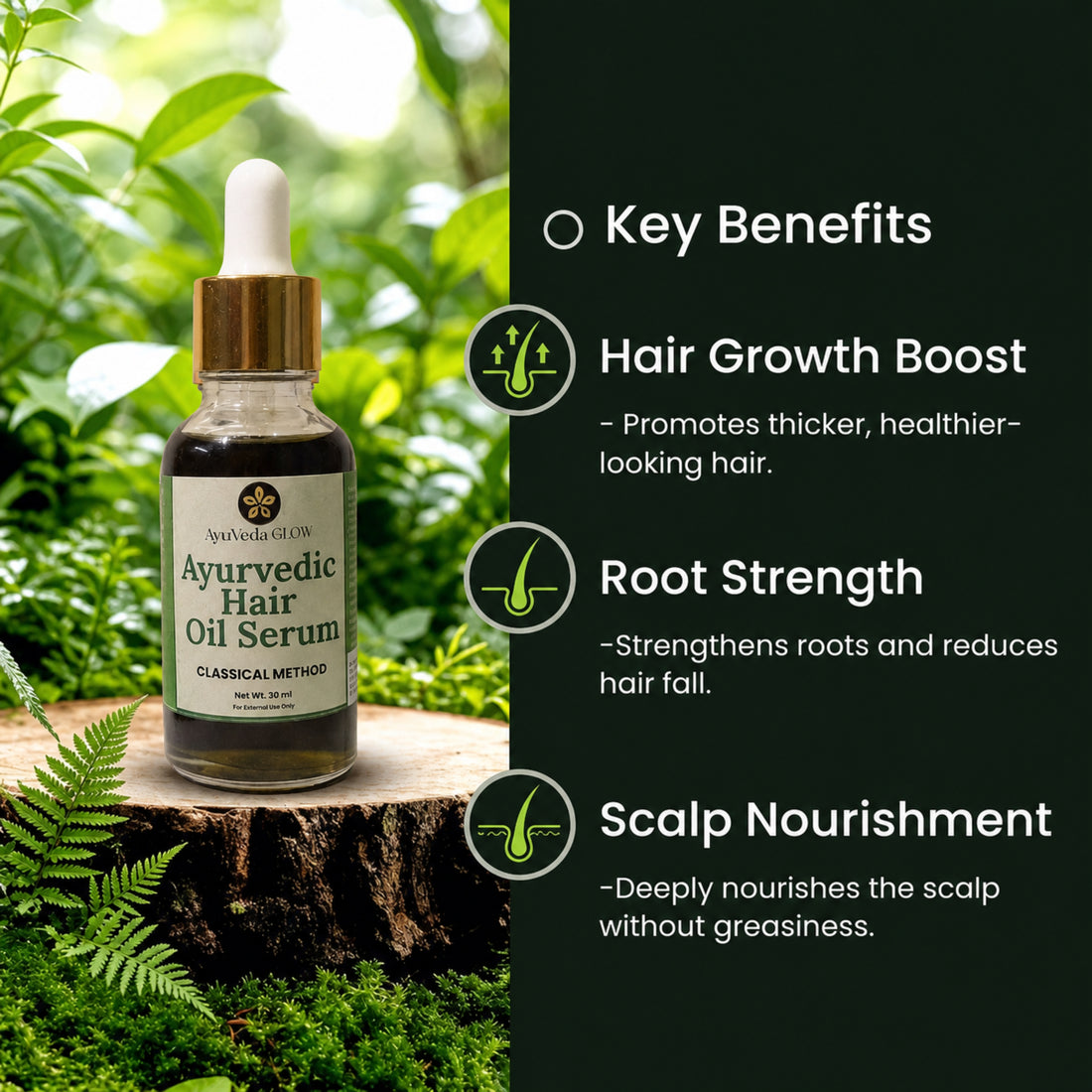 Classical Ayurvedic Hair Oil Serum -30ml