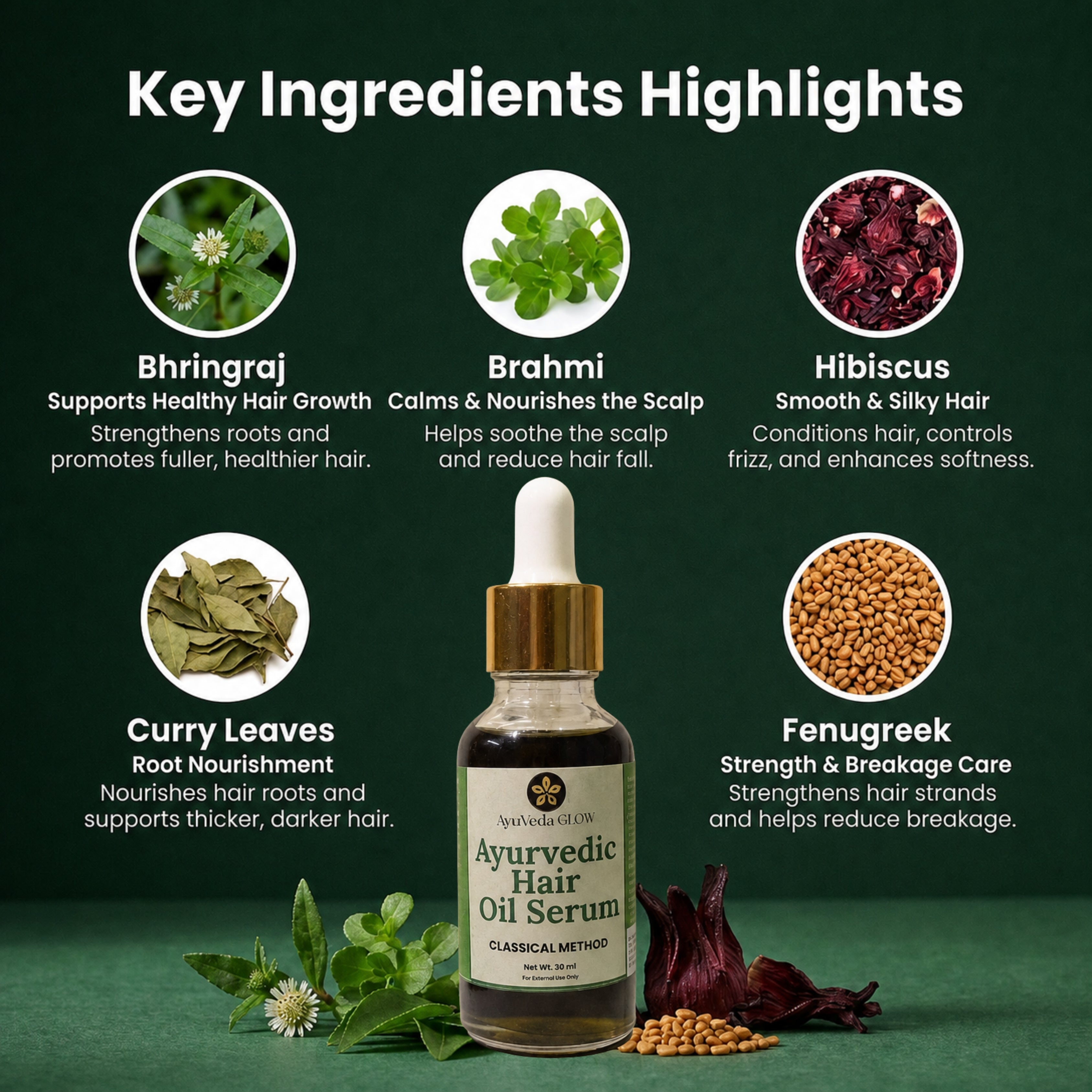 Classical Ayurvedic Hair Oil Serum -30ml