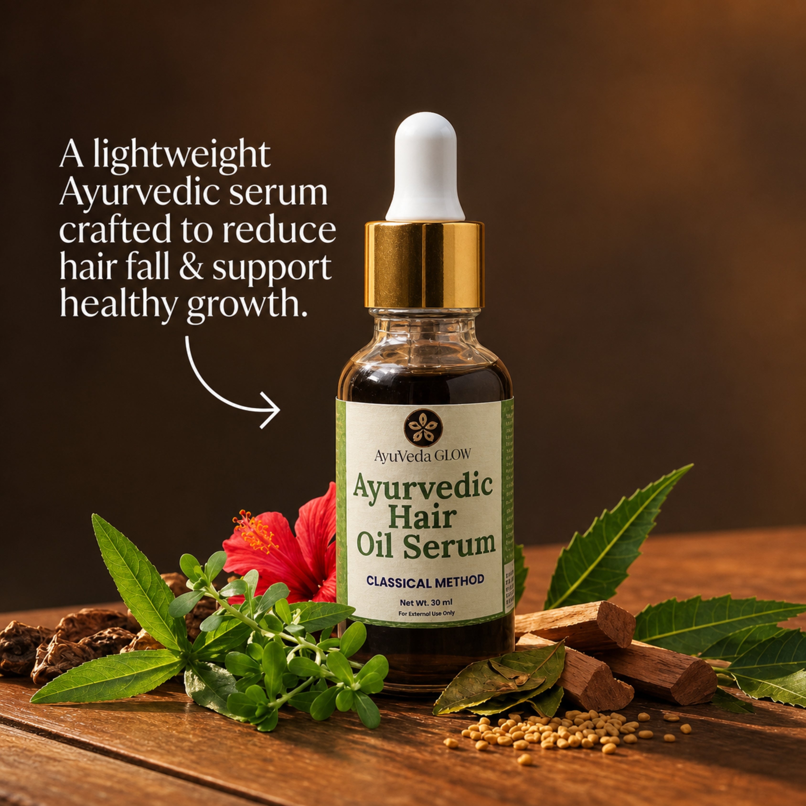 Classical Ayurvedic Hair Oil Serum -30ml