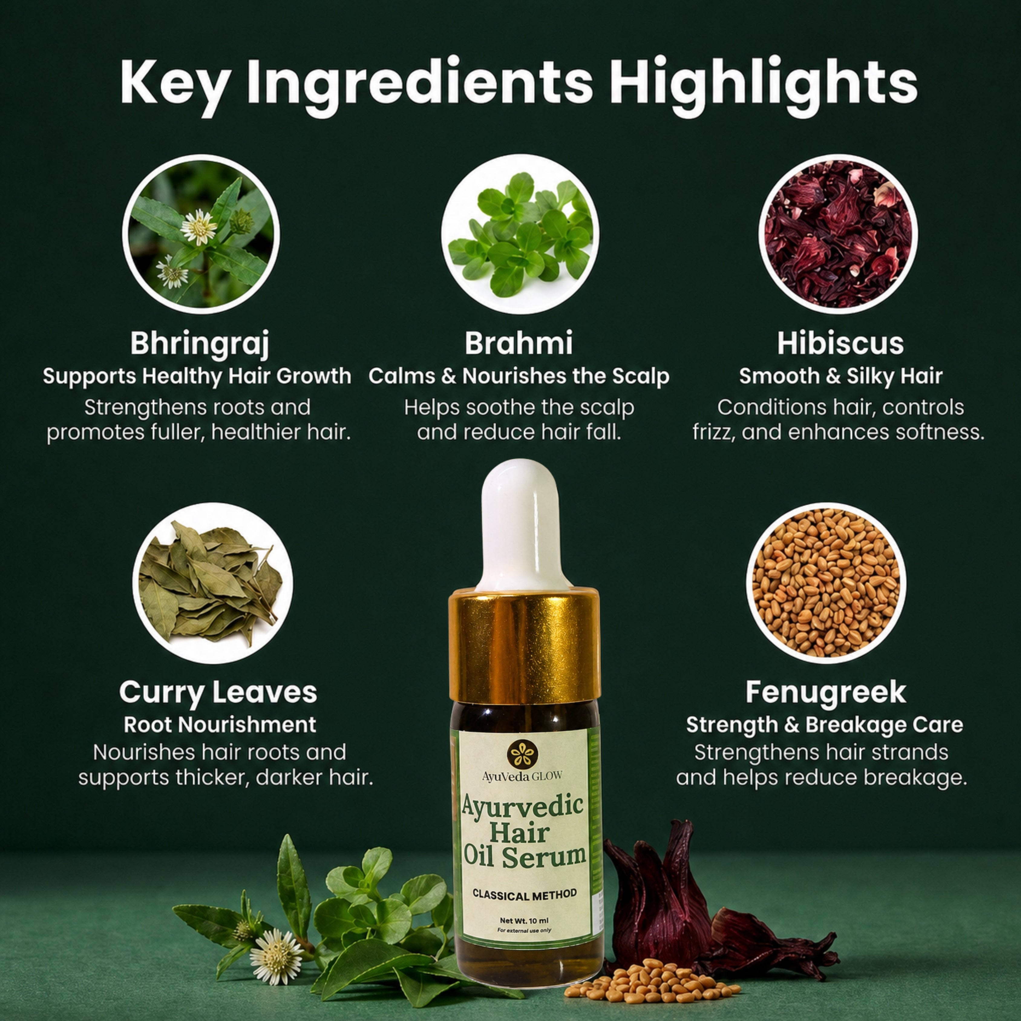 Classical Ayurvedic Hair Oil Serum -10ml