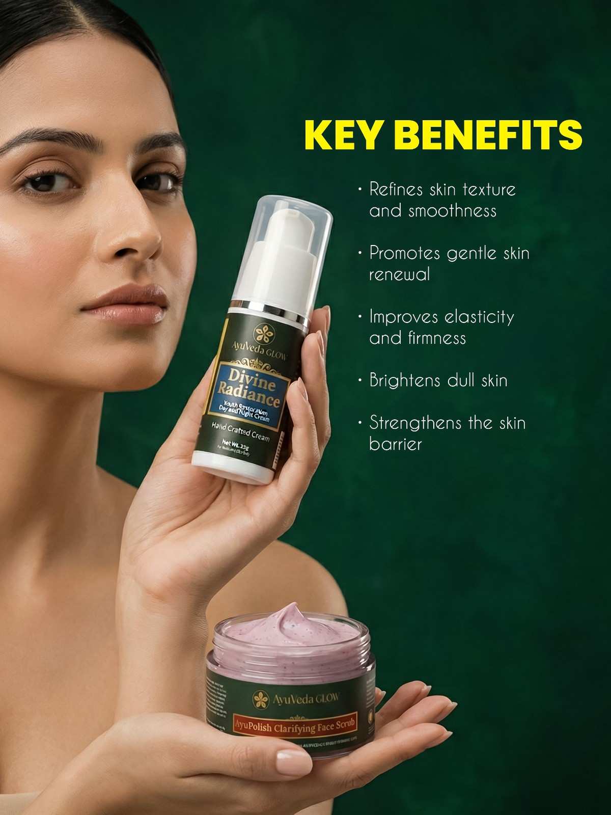 Divine Radiance cream combo with herbal skin restoration benefits