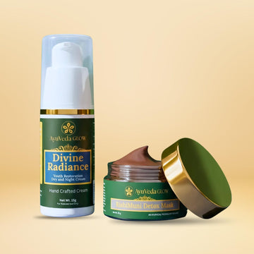 Natural Ayurvedic beauty combo for daily facial care routine