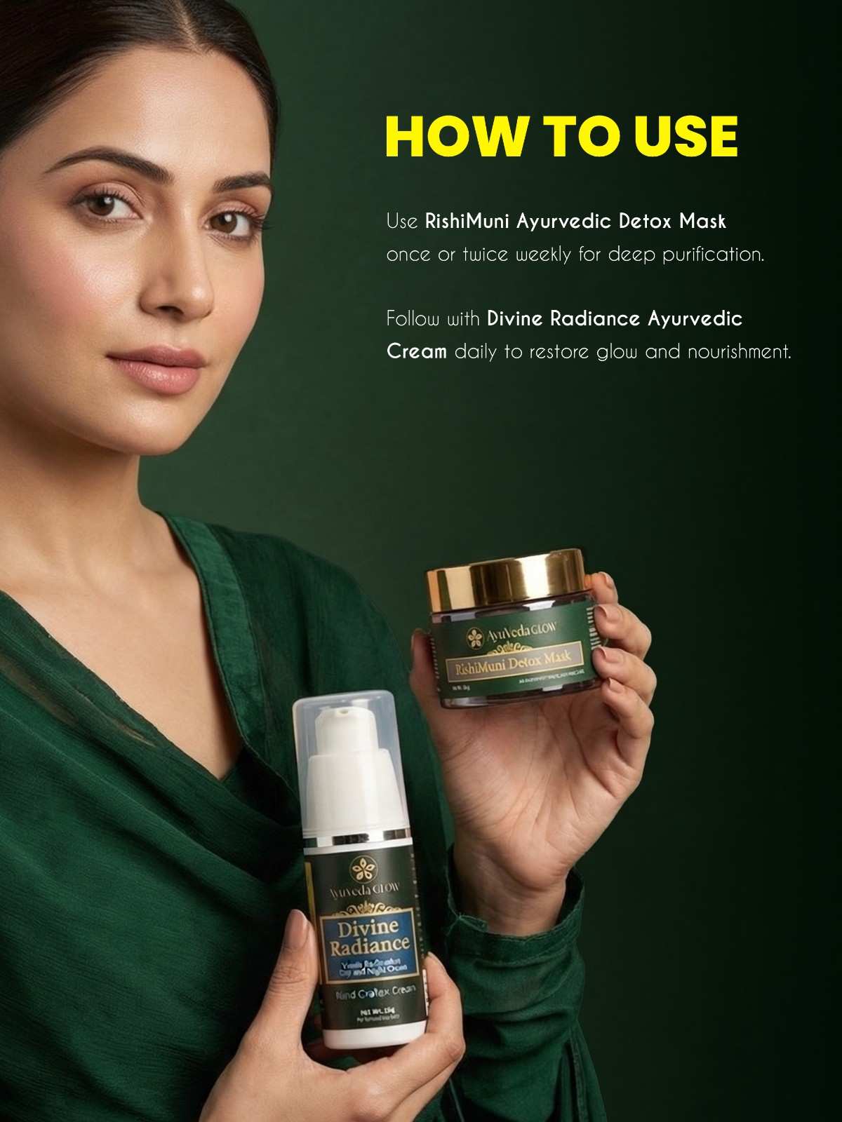 Ayurvedic glow and anti wrinkle skincare treatment combo
