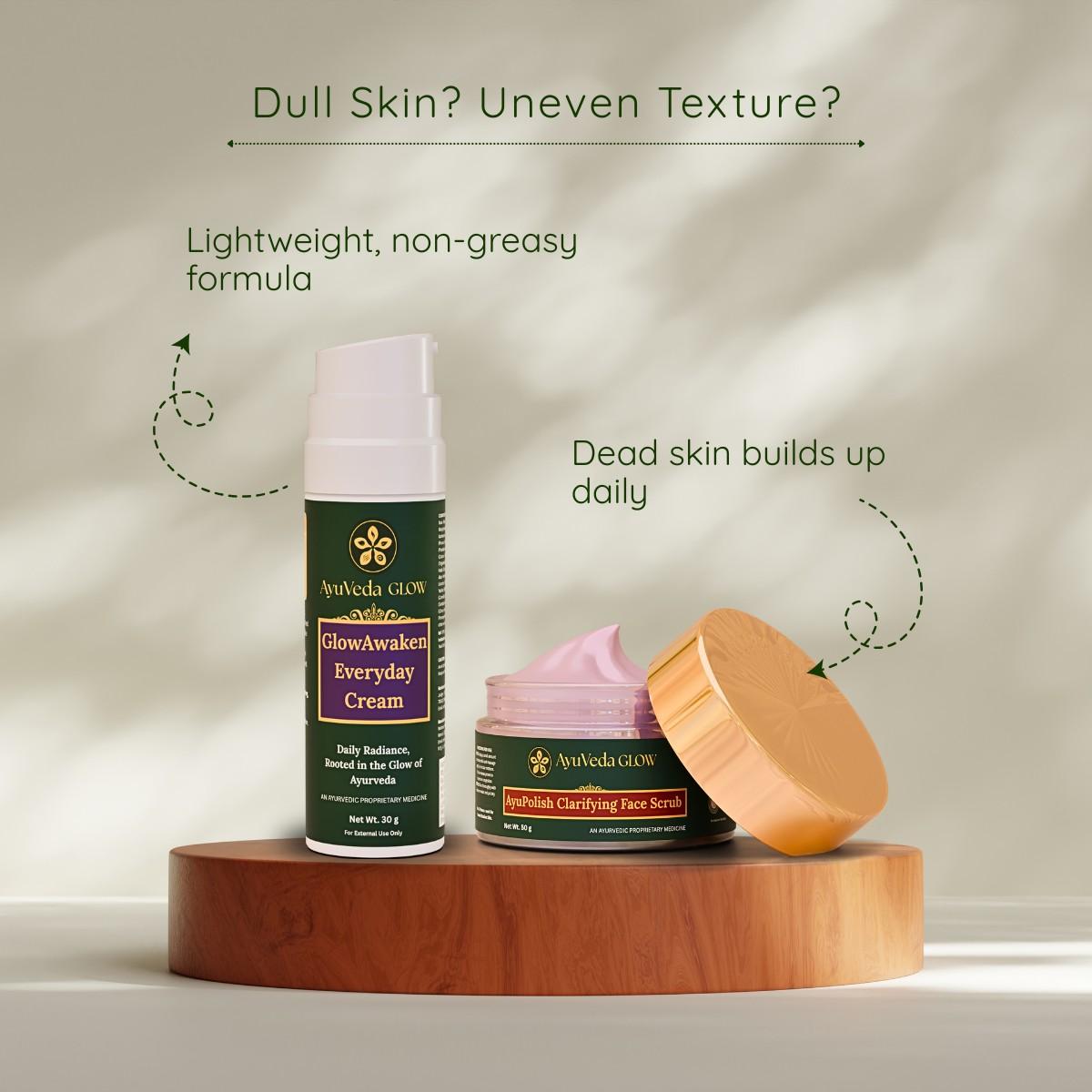 ayurvedic skincare cream for dull skin and uneven texture