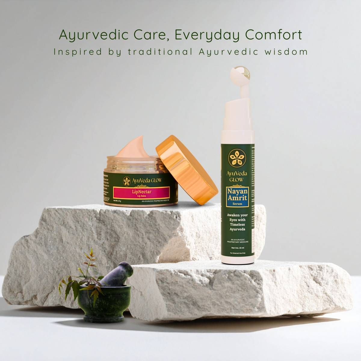 Natural Ayurvedic lip care for repairing dry damaged lips