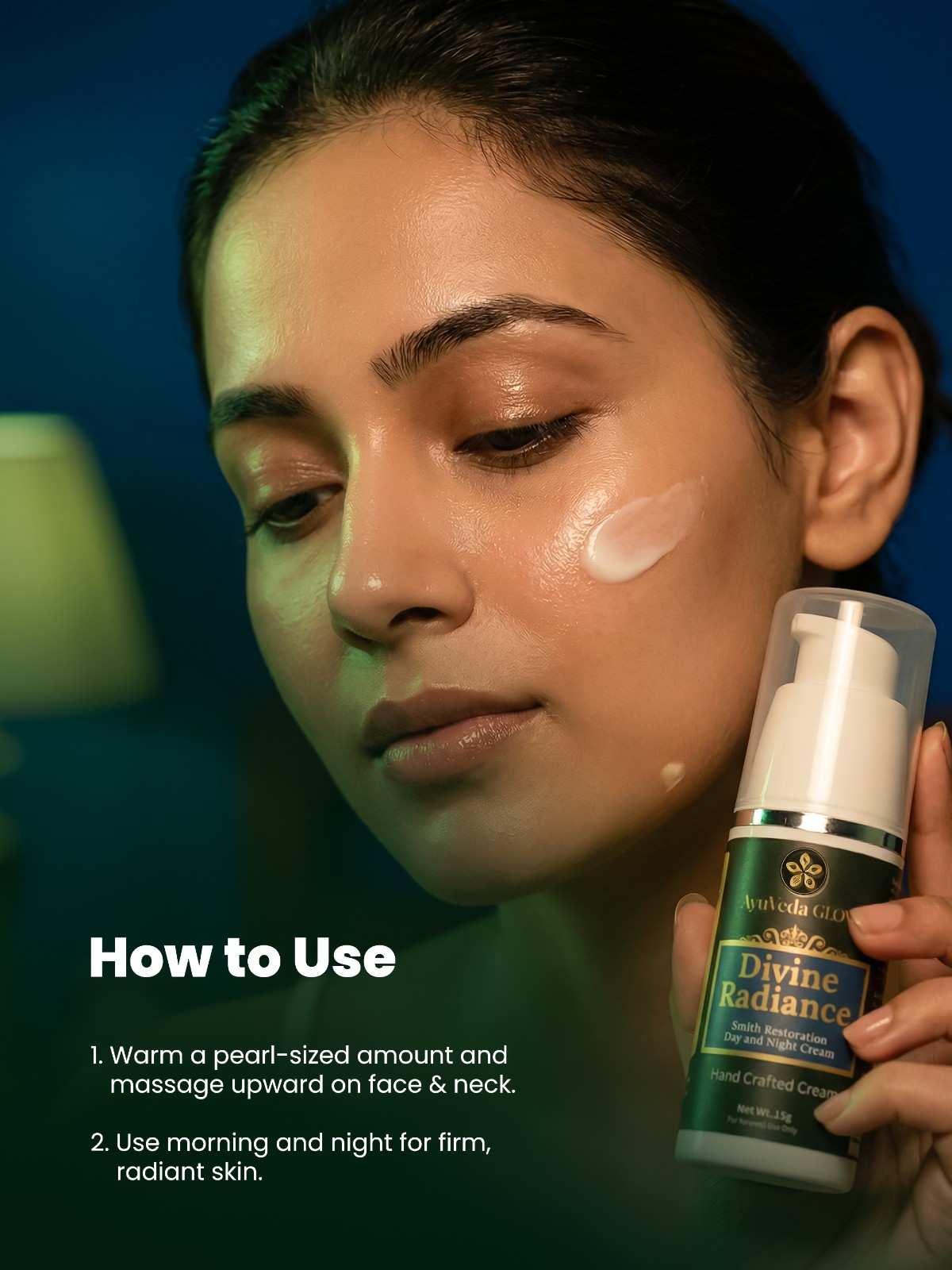 Divine Radiance day and night cream for skin rejuvenation and hydration