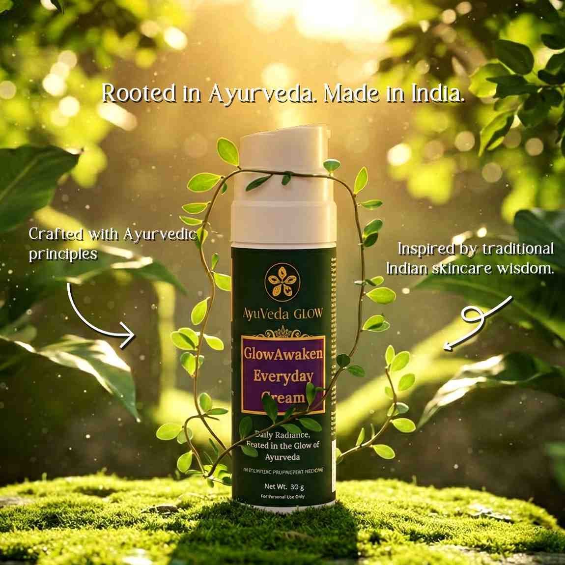 GlowAwaken Ayurvedic face cream for daily skincare and hydration