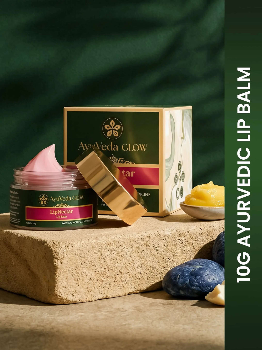 AyuVeda Glow Lip Nectar Ayurvedic lip balm