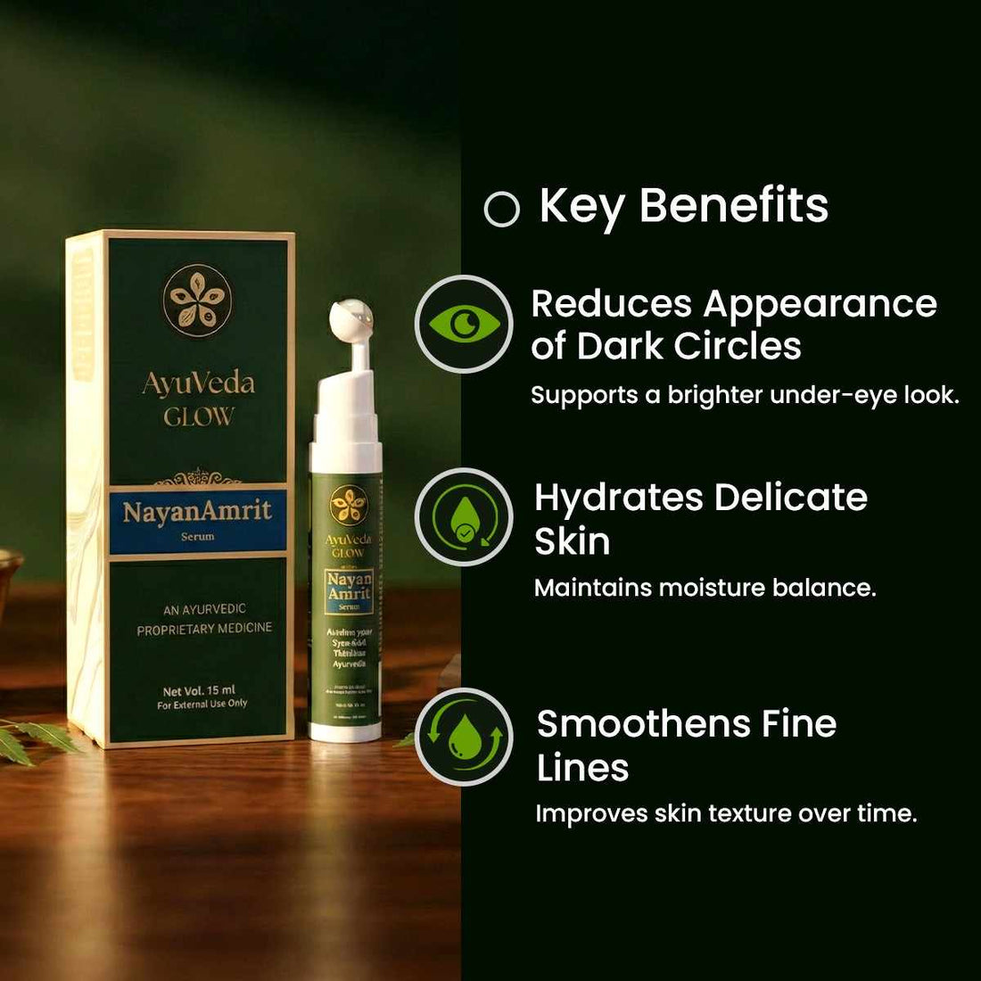 Nayan Amrit Under Eye Serum - Forest Essentials Ayurvedic Eye Creams