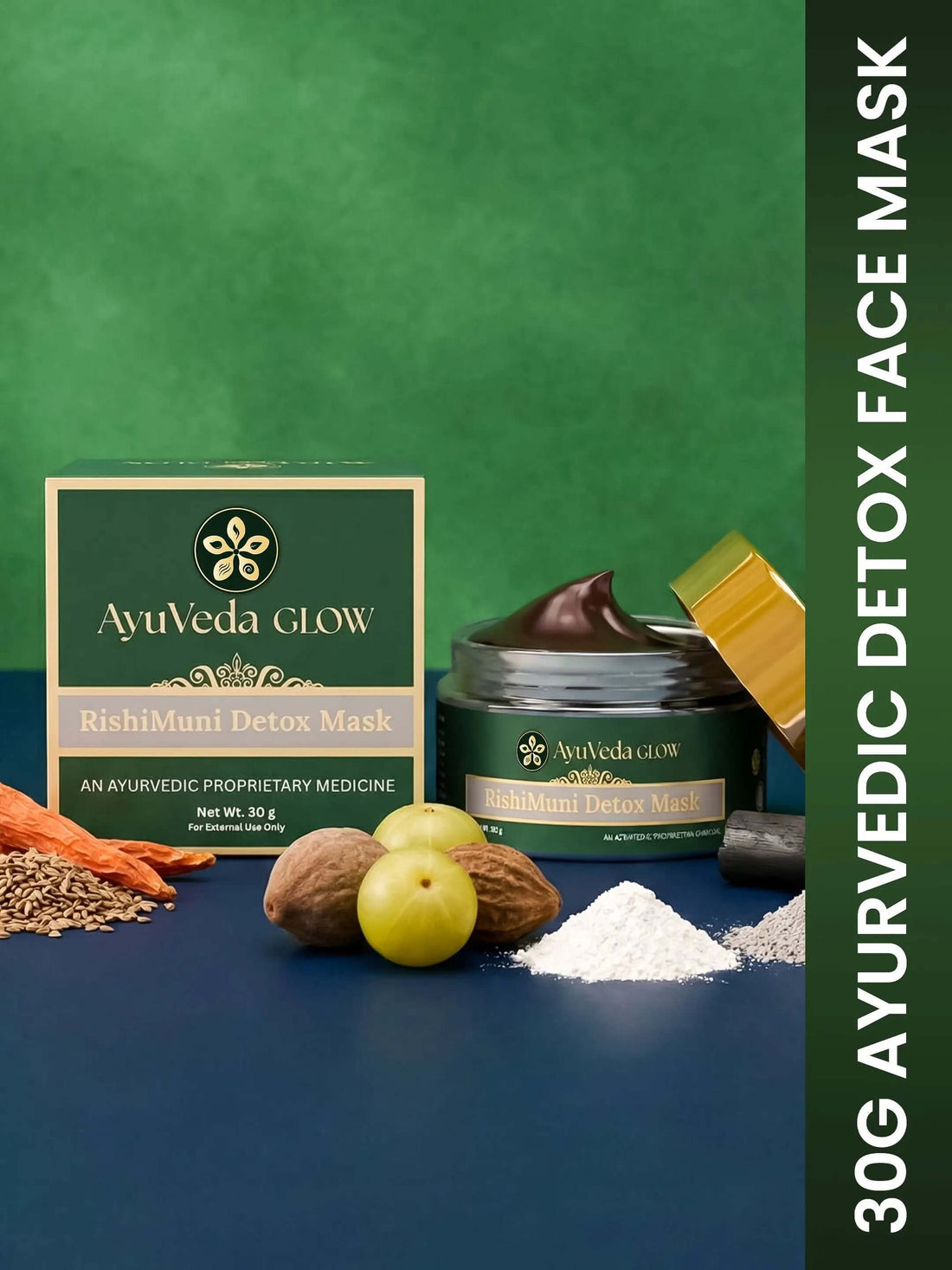 AyuVeda Glow Ayurvedic face mask for clear and radiant skin